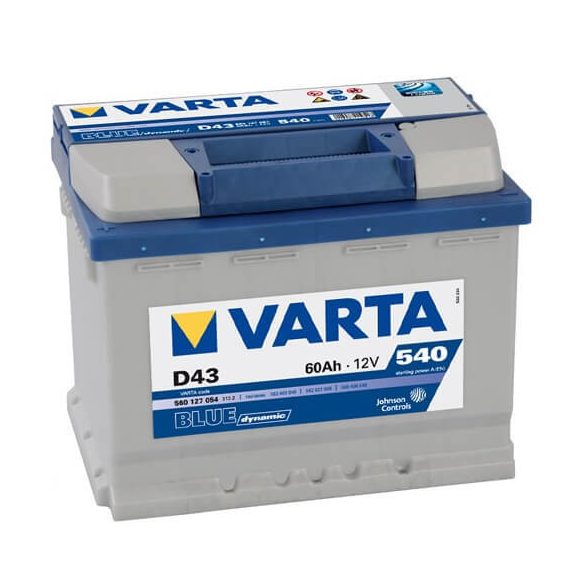 Varta Blue Dinamic 12V 60Ah 540A 560127 autó akkumulátor bal+  