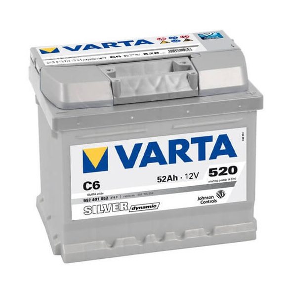 Varta Silver Dinamic 12V 52Ah 540A 552401 autó akkumulátor jobb+  