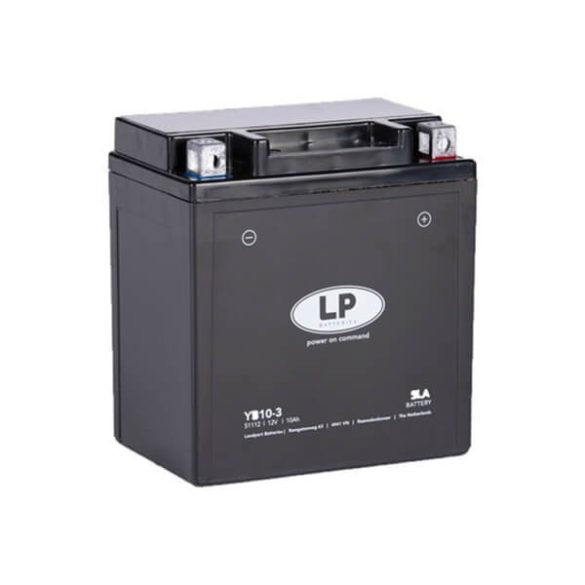 Landport YB10-3 12V 10Ah 160A motorkerékpár akkumulátor (YB10L-A2, YB10L-B/B2 helyett) Gyz