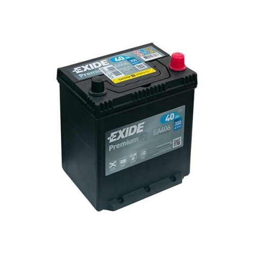 EXIDE Premium EA406 40Ah 350A peremes akkumulátor ASIA JOBB+