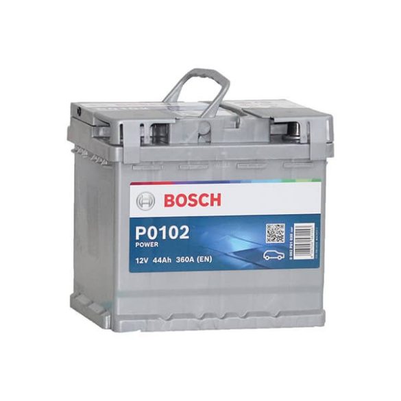 BOSCH P0102 Power 12V 44Ah 360A autó akkumulátor JOBB+