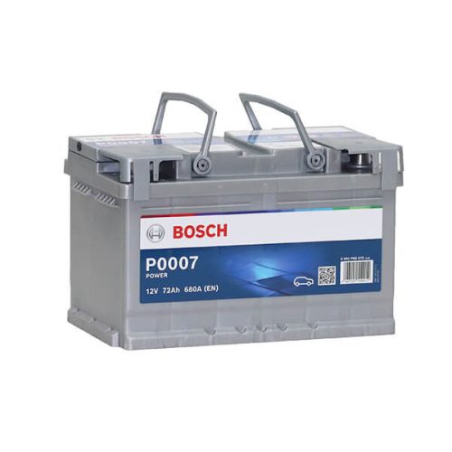 Bosch P0007 Power 12V 72Ah 680A autó akkumulátor JOBB+