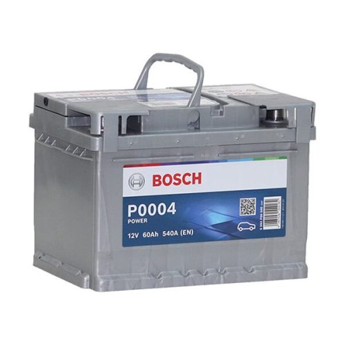 Bosch P0004 Power 12V 60Ah 540A autó akkumulátor JOBB+