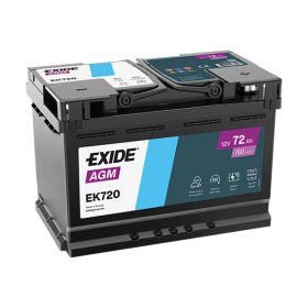   EXIDE Start-Stop AGM EK720 12V 72Ah 760A autó akkumulátor JOBB+