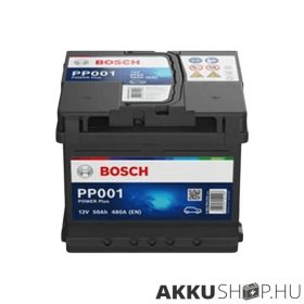   Bosch PP001 Power Plus 12V 50Ah 480A autó akkumulátor JOBB+