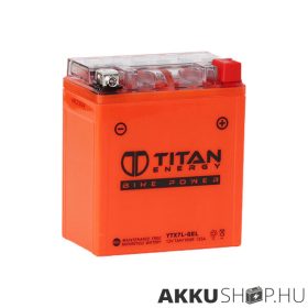   Titan Energy Bike Power YTX7L-GEL 12V 7ah 135A motorkerékpár akkumulátor JOBB+