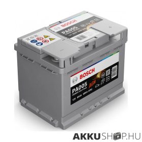   Bosch PA005 start-stop 12V 60Ah 680A AGM autó akkumulátor JOBB+