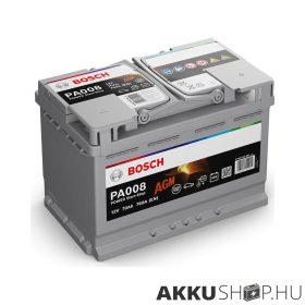   Bosch PA008 start-stop 12V 70Ah 760A autó akkumulátor AGM JOBB+