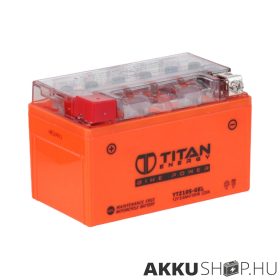   Titan Energy Bike Power YTZ10S-GEL 12V 8.6Ah 220A motorkerékpár akkumulátor BAL+