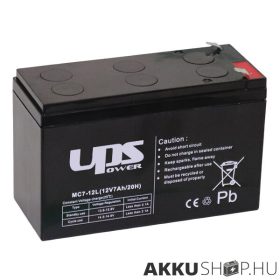 UPS Power Longlife 12V 7Ah zselés akkumulátor (MC7-12L)
