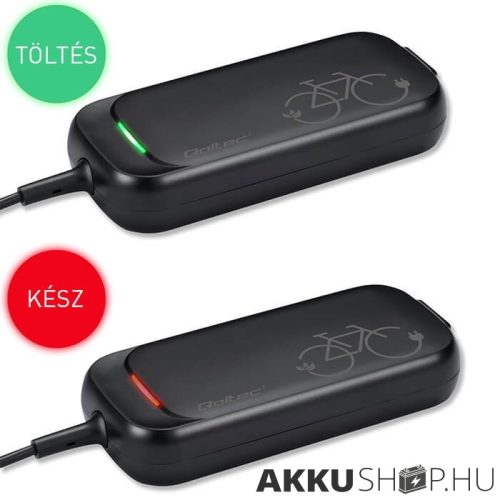 Qoltec 36V 42V 2A elektromos roller/kerékpár töltő 8*8mm - central pin