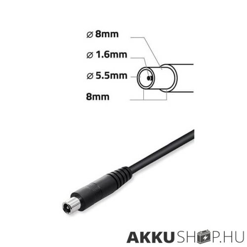 Qoltec 36V 42V 2A elektromos roller/kerékpár töltő 8*8mm - central pin