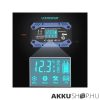 Qoltec Okostöltő STD AGM GEL Akkumulátorokhoz Helyreállító funkcióval 12-24V 10A LCD 9 töltési fázis
