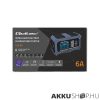 Qoltec Intelligens Akkumulátor töltő, Javitó + Teszter funkcióval 12V 6A LCD kijelző AGM LiFePO4 GEL