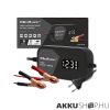 Qoltec Intelligens Akkumulátor töltő, 12V 2A AC/DC  LCD kijelzős AGM GEL