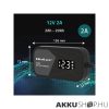 Qoltec Intelligens Akkumulátor töltő, 12V 2A AC/DC  LCD kijelzős AGM GEL