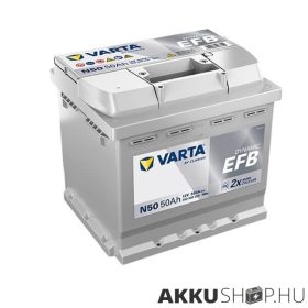   Varta 12V 50Ah 550A JOBB+ 550500 L1 Start-Stop EFB autó akkumulátor