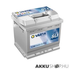 Varta 12V 54Ah 530A JOBB+ 554400 L1 autó akkumulátor