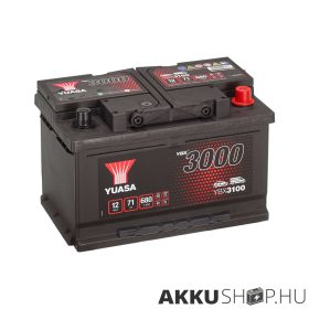 Yuasa 12V 71Ah 680A YBX3100 autó akkumulátor JOBB+
