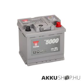Yuasa 12V 54Ah 500A YBX5012 autó akkumulátor JOBB+