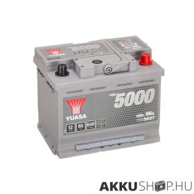 Yuasa 12V 65Ah 640A YBX5027 autó akkumulátor JOBB+