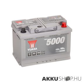 Yuasa 12V 80Ah 740A YBX5096 autó akkumulátor JOBB+