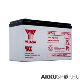 Yuasa NP7-12 12V 7 Ah zselés akkumulátor F1