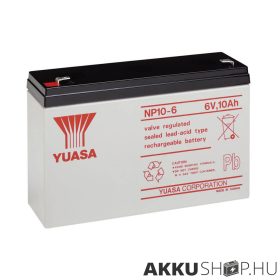 Yuasa NP10-6 6V 10 Ah zselés akkumulátor F1