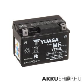 Yuasa YTX4L 12V 3Ah 50A motorkerékpár akkumulátor