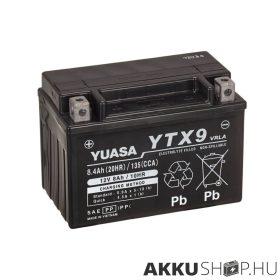 Yuasa YTX9 12V 8Ah 135A motorkerékpár akkumulátor