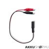 Qoltec akkumulátor töltő AGM GEL SLA 12V 2A 1,8m csipesz + 5,5x2,1 dugó