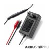 Qoltec akkumulátor töltő AGM GEL SLA 12V 2A 1,8m csipesz + 5,5x2,1 dugó