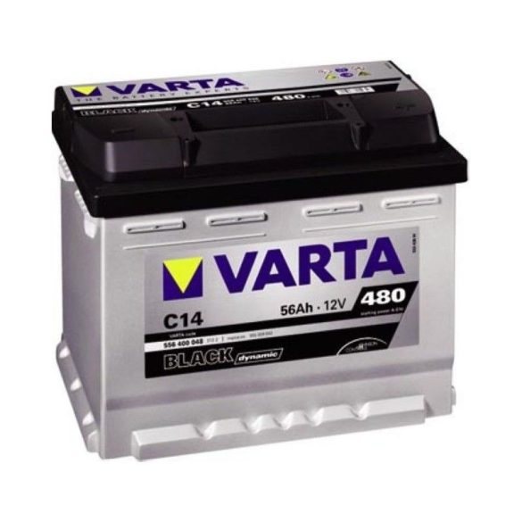 Varta Black Dinamic 12V 56Ah 480A 556400 autó akkumulátor jobb+  