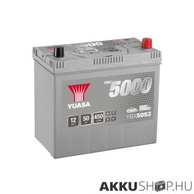 Yuasa 12V 50Ah 450A YBX5053 Autó akkumulátor JOBB+