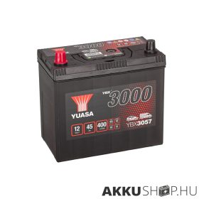 Yuasa 12V 45Ah 400A YBX3057 Autó akkumulátor BAL+
