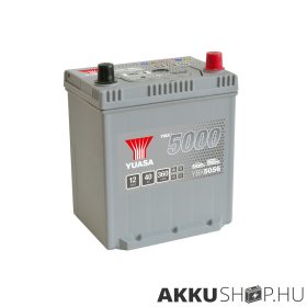   Yuasa 12V 40Ah 360A YBX5056 Autó akkumulátor JOBB+ talpléces
