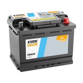 EXIDE Excell EB620 62Ah 540A autó akkumulátor jobb+  