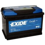 EXIDE Excell EB740 74Ah 680A autó akkumulátor jobb+  