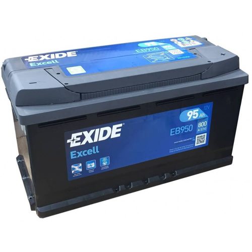 EXIDE Excell EB950 95Ah 800A autó akkumulátor jobb+  