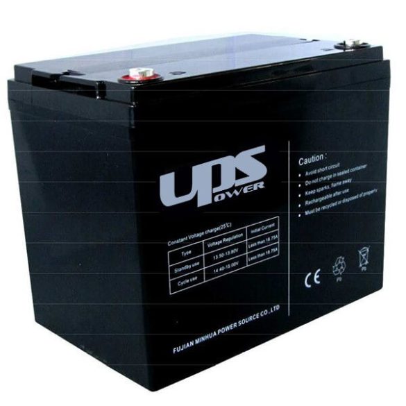 UPS Power 12V 75Ah zselés akkumulátor (MC75-12)