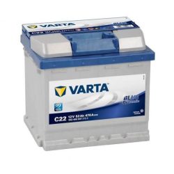   Varta Blue Dynamic C22 12V 52Ah autó akkumulátor 552400 jobb+  