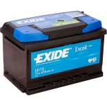 EXIDE Excell EB712 71Ah 670A autó akkumulátor jobb+  