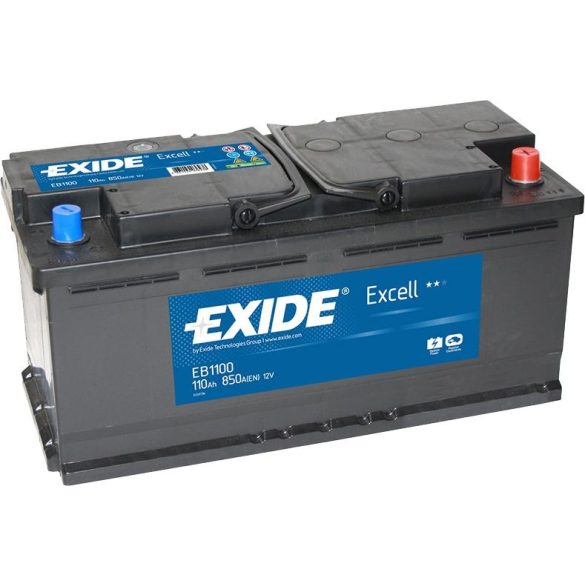 EXIDE Excell EB1100 110Ah 840A autó akkumulátor jobb+  