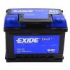 EXIDE Excell EB602 60Ah 540A autó akkumulátor jobb+  