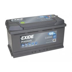 EXIDE Premium EA1000 100Ah 900A autó akkumulátor jobb+  