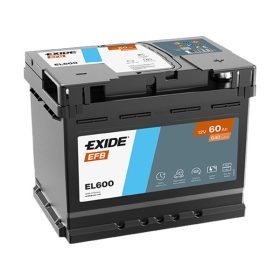  EXIDE ECM EL600 60Ah 540A start-stop autó akkumulátor jobb+  