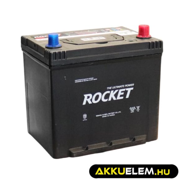 Rocket 65Ah 12V autó akkumulátor 75D23L ASIA jobb+  