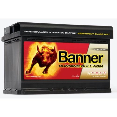 Banner Running Bull 12V 70Ah autó akkumulátor AGM 570 01 jobb+  