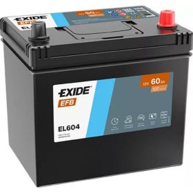 EXIDE Start-Stop EFB EL604 60Ah autó akkumulátor jobb+