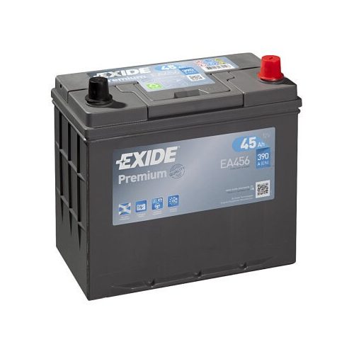 EXIDE Premium EA456 12V 45Ah autó akkumulátor ASIA jobb+